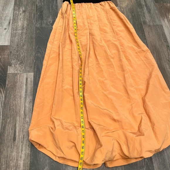 Zara Maxi Bubble Style Pleated Dress Lined Pockets Blogger Favorite Sz Small - Picture 7 of 11